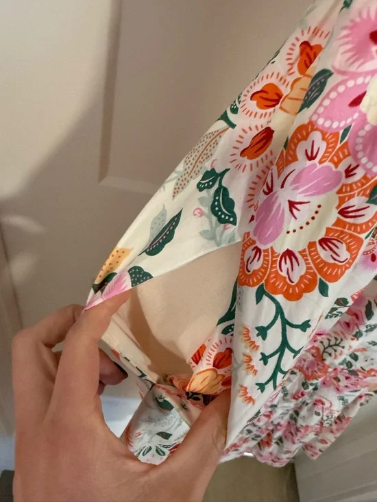 Shop Stevie White Floral Midi Dress - Picture 7 of 9